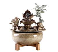 Fontane a Cascata da Tavolo Fontana da tavolo con acqua corrente, ornamenti, acqua circolante, acquario, decorazioni for la casa, soggiorno, scrivania, portico Fontana per Gatti da Interno