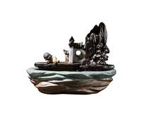 Fontane a Cascata da Tavolo Giardino roccioso e acqua corrente for fare soldi, ornamenti, soggiorno, scrivania, fontana d'acqua circolante, ufficio, acquario creativo Fontana per Gatti da Interno