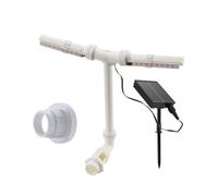 Fontane alimentate solari della piscina della doppia testa con le pompe silenziose durevolezza all'aperto fontane galleggianti alimentate solari