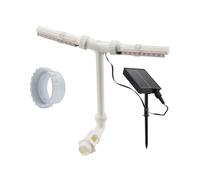 Fontane alimentate solari della piscina della doppia testa con le pompe silenziose durevolezza all'aperto fontane galleggianti alimentate solari