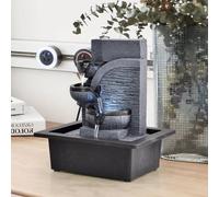 Fontane da tavolo decorative per la casa fatte a mano Fontana d'acqua per interni Artigianato creativo Decorazioni per la casa e figurine Fontana a cascata FengShui 19106 110V US Plug