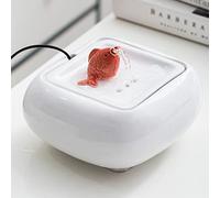Fontane Da Tavolo In Ceramica, Piccola Fontana Da Tavolo, Graziosa Fontana A Forma Di Pesciolino Rosso Che Zampilla, Ornamento Portafortuna Per La Casa, Decorazione Da Scrivania Per Ufficio, Fontane