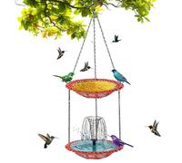 Fontane per bagno - Irrigatore Resistente alle Intemperie con Vassoio per Cibo | Alimentatore per con Pannello Solare,Adatto a giardino, piscina, terrazza, cortile, retrocasa, casa, paesaggistica