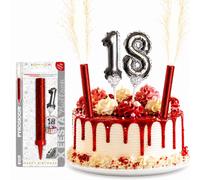 Fontane pirotecniche per torte Pyrogiochi con palloncino a numero argento