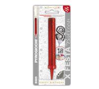 Fontane pirotecniche per torte Pyrogiochi con palloncino argento numero 8