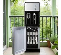 Fontanella A Colonna Erogatore Di Acqua Calda E Fredda Autopulente Riscaldamento Rapido Praticità D'uso Unità Collegata Alla Rete Idrica Con Filtrazione A 4 Stadi Ideale per Hotel,