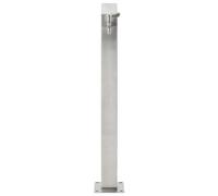 vidaXL Fontanella a Colonna Acciaio Inox 95 cm Quadrata Irrigazione Giardino
