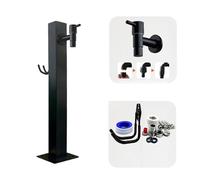 Fontanella a Colonna, Rubinetto esterno, leva dell'acqua semplice con un forte tocco decorativo, cotone isolante termico ispessito(Quadrato3)