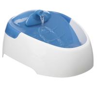 TRIXIE Duo Stream fontanella - Plastica - 1L - 20 × 12 × 23 cm - Bianco e blu