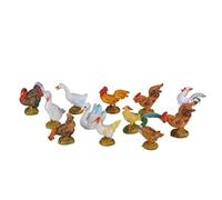 FONTANINI 12 GALLINACEI 10CM IN RESINA STATUINE PRESEPE (F-230)