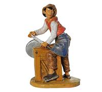 Fontanini ARROTINO 12CM STATUINA Statuetta in Resina per PRESEPE (F-33)