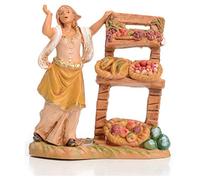 Fontanini Donna con BANCO di Frutta 6,5CM in Resina STATUINE PRESEPE
