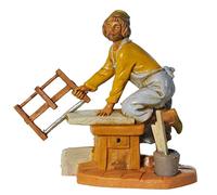 FONTANINI Falegname 12CM Statuetta STATUINA in Resina per PRESEPE (F-34)