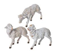 Fontanini Famiglia di Pecore 19CM STATUINE PRESEPE in Resina (F-241)