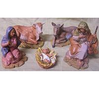 FONTANINI NATIVITà ARABA 12CM 5 Statuette in Resina STATUINA PRESEPE (F-140)