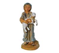 FONTANINI Pastore con Agnello 12CM STATUINA in Resina PRESEPE (F-49)