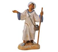 Fontanini Pastore con Bastone 12CM STATUINA in Resina PRESEPE (F-60)
