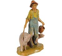 Fontanini Pastore con maiali Tipo Legno 12cm (231)