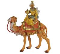 FONTANINI RE MAGIO Gasparre A Cammello 19CM in Resina STATUINA PRESEPE
