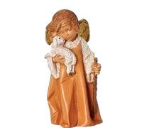 Fontanini Scala 19,1 cm Pastore Angelo con Agnello & Staff (Altezza effettiva è 9,5 cm) 43697