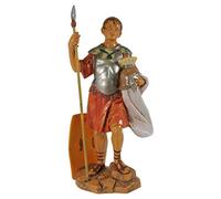 Fontanini Soldato con Lancia 19CM in Resina STATUINA per PRESEPE