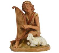 Statuine presepe Pastore con Arpa Categoria 19cm Fontanini (cod.394)