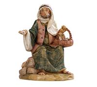 Fontanini Statuine Presepe: Pastore con Uova in Mano e Cesto 12 cm 129