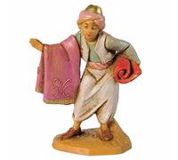 FONTANINI VENDITORE DI TAPPETI 6,5CM IN RESINA STATUINA PRESEPE (F-259)