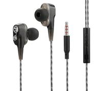 FONTASTIC 255144 Auricolari Stereo in Ear Duett con Microfono e Telecomando Nero Nero