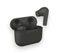 FONTASTIC 261411 Cuffie Auricolari TWS Jive con Custodia di Ricarica USB-C e Pad Caricatore a Induzione Nero Nero