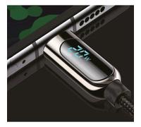 Fontastic Cavo dati Kuva USBC con display digitale 1,20 m nero