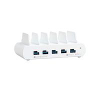 Compulocks Maclocks - Stazione di Ricarica USB a 5 Porte USB e USB-C da 150W - Multi-Protezione da Temperatura, Tensione e cortocircuito