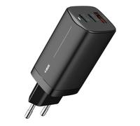 Fonte di Alimentazione iBox 65W Modello ILUC65B Universale con Carica Rapida e Porte USB-C