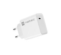 Fonte di Alimentazione NATEC RIBERA 12V Bianco Carga Rapida USB Tipo C