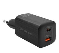 Fonte di Alimentazione Qoltec 65W Modello 50766 USB-C e USB-A Carica Rapida Ultra Charge