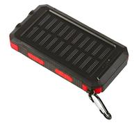 Fonte di energia solare 10000 mAh, caricatore portatile per telefono con bussola e torcia a LED, batteria esterna antiurto per campeggio, escursionismo e viaggi, alimentatore portatile compatto per