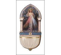 Fonte in legno/Acquasantiera/Carità divina