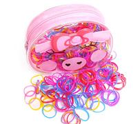 Fontee® 400 Pezzi Multi Colore Elastici per Capelli Fasce Fermacoda Capelli per Bambini Ragazze, Soprattutto per le bambine con i capelli meno voluminosi