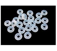 Fontee 40pcs Clear Elastico Gomma silicone Ring Stoppers per Il braccialetto in rilievo handmade dei branelli di vetro dei monili