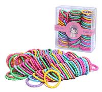 Fontee® 90 Pezzi Elastici per Capelli Fasce Fermacoda Capelli per Bambini Ragazze, Non Danneggiano i Capelli, Soprattutto per le Bambine con i Capelli Meno Voluminosi, Colorati