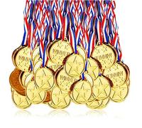 Fontee Medaglie d'oro, 24Pcs Winners Medaglie Regalini per Feste Ricompensa Bambini