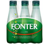 Fonter - Acqua minerale naturale con gas carbone aggiunto, 0,33 l x 6
