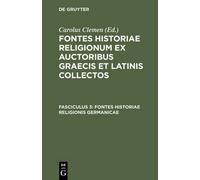 Fontes Historiae Religionis Germanicae (Copertina rigida)