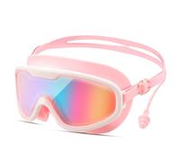 Fonyet Occhiali da nuoto per bambini HD con tappi per le orecchie e fascia regolabile per bambini 3-15 anni, maschera subacquea grandangolare protezione UV