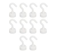 Fonyiunce 10 pezzi Gancio magnetico, Ganci Magnetici Bianchi al Neodimio, Mini Ganci Magnetici per Barbecue, Asciugamani, Cucina, Porta Chiavi, Casa, Ufficio, Frigorifero, Barbecue