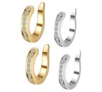 Fonyiunce 2 Paia Ear Cuff Orecchini, Correttori per Orecchie, non Perforanti, Design Discreto per un Look Naturale, Ideale per Matrimoni, uso Quotidiano e