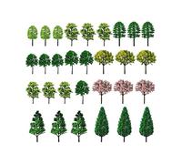 Fonyiunce 30 pezzi Alberi Modellismo 3.5cm-7cm, Alberi Finti Diorama, Modello Treno Scenery, Albero per Presepe, Alberi Giocattoli, Alberelli di Plastica per Progetti, Presepe Accessori, per Diorami
