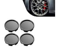 Fonyiunce 4 Pezzi Coprimozzo 58mm, Universale Copricerchi, Coprimozzo Centrale Nero, Ruota Coperchio per Cerchione, Coprimozzo in ABS per Accessori Auto, Coprimozzi In ABS Per Auto per Vari Modelli