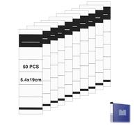 Fonyiunce 50 pezzi Etichette autoadesive per Raccoglitori, Étiquettes Autocollantes pour Classeur, Étiquettes Self Adhesive, Etichette Adesive, per Acuole Uffici Archivi Laboratorio