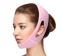 Fonyiunce Cintura per il Sollevamento del Viso, Doppio Mento Maschera Viso, V Doppio mento Per La Correzione Delle Rughe, Cintura per il viso, Maschere Riutilizzabili a V, Adatto per l'uso quotidiano